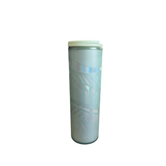 Starbucks Tumbler 2021 Christmas Holiday Ribbon 16 Oz Mint Green Leaf Cup - Picture 2 of 6
